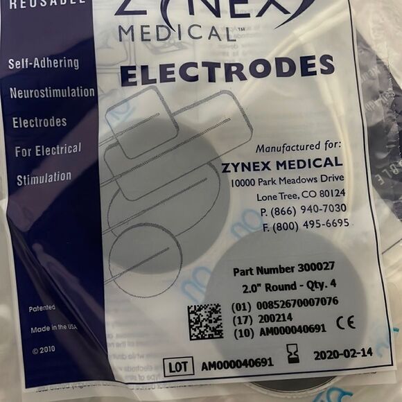 Zynex medical electrodes 40 bags of 4, 2.0” round electrodes. - Picture 6 of 6